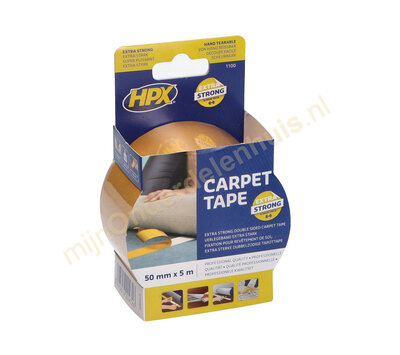 HPX dubbelzijdig tapijttape 5 meter