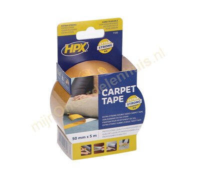 HPX dubbelzijdig tapijttape 5 meter