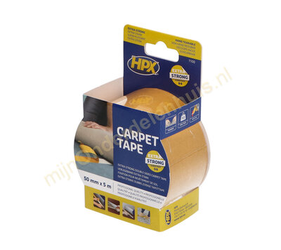 HPX dubbelzijdig tapijttape 5 meter
