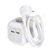 Brennenstuhl Brennenstuhl stekkerdoos kubus 3 voudig  - USB oplader 1150100