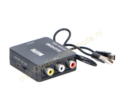AV naar HDMI convertor / adapter
