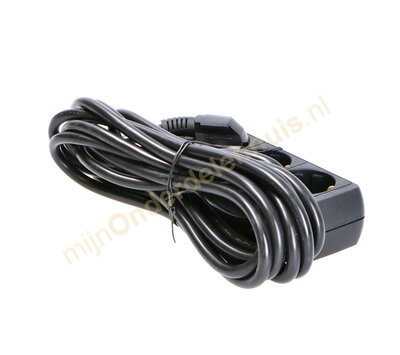 VB tafelcontactdoos 3 voudig 5m zwart