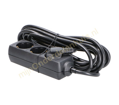 VB tafelcontactdoos 3 voudig 5m zwart