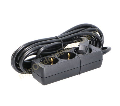 VB tafelcontactdoos 3 voudig 5m zwart