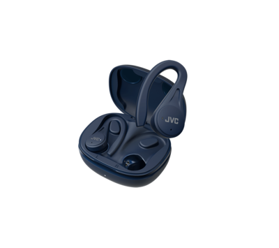 JVC true wireless fitness oordopjes blauw HAEC25TAU