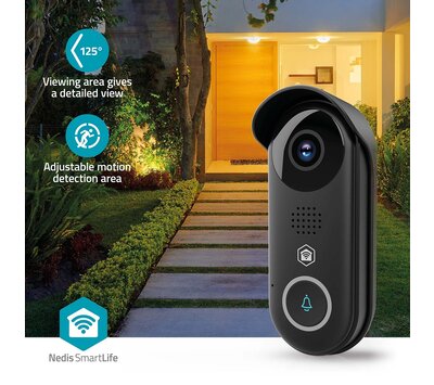 Nedis SmartLIfe videodeurbel WIFICDP11BK