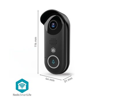 Nedis SmartLIfe videodeurbel WIFICDP11BK