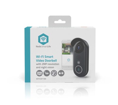 Nedis SmartLIfe videodeurbel WIFICDP11BK