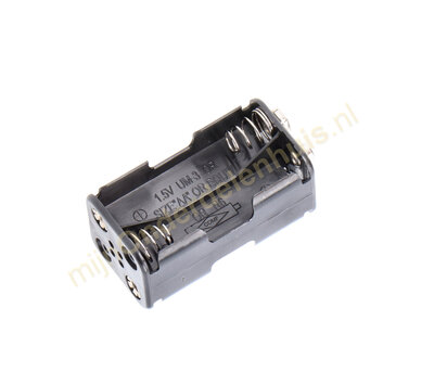 Universele batterijhouder  4x penlite AA