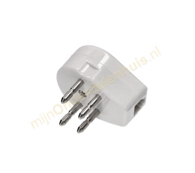 Universele telefoon stekker RJ11 (4/6) wit