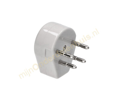 Universele telefoon stekker RJ11 (4/6) wit