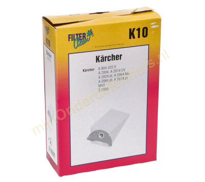 FilterClean stofzuigerzakken voor Karcher 6.904-322.0