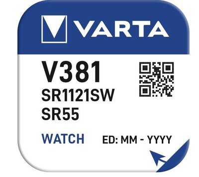 Varta knoopcel V381 SR55 AG8