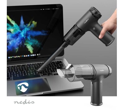 Nedis draadloze stofzuiger en luchtblazer VCHHR100BK