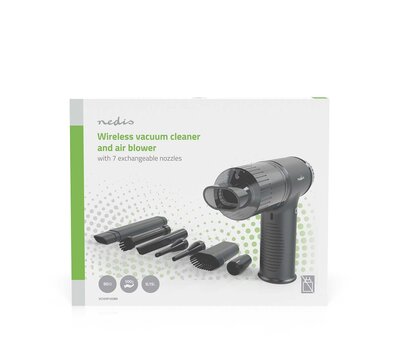 Nedis draadloze stofzuiger en luchtblazer VCHHR100BK