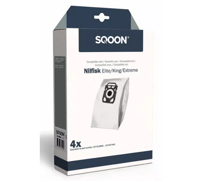SQOON stofzuigerzakken voor Nilfisk 107407940 Elite, Xtreme, King