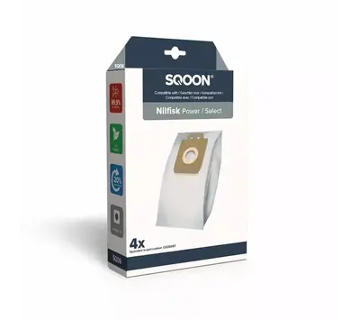 SQOON stofzuigerzakken voor Nilfisk Power & Select 128389187