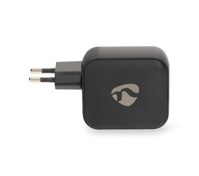 Nedis USB lader met 2 USB-C/ USB-A uitgang 100W GaN PD3.0 WGCHA100WBK