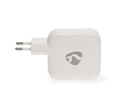 Nedis USB lader met 2 USB-C/ USB-A uitgang 100W GaN PD3.0 WGCHA100WWT