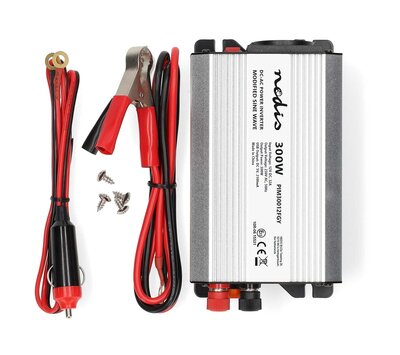 Nedis universele omvormer 12V > 220V 300W + 1x USB PIM30012FGY