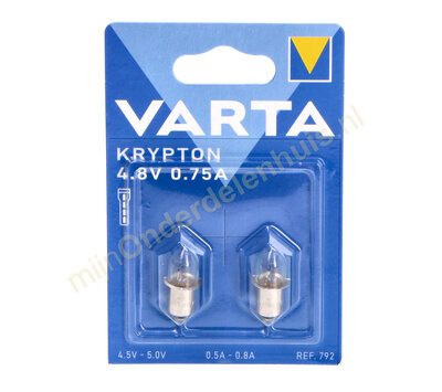Varta lampjes Krypton 4.8V 0.75A 792000402