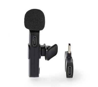 Nedis draadloze microfoon USB-C MICW110BK