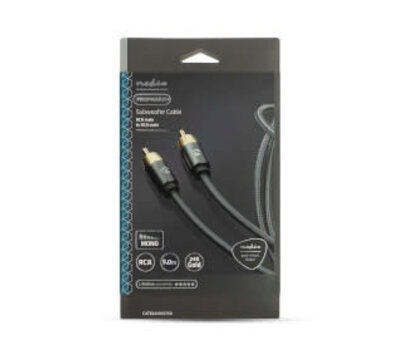 Nedis subwoofer kabel 5 meter ProfiGold line CATB24100GY50