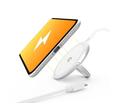 Nedis draadloze lader met standaard USB-C WCHAQM250SI