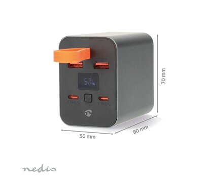 Nedis powerbank quickcharge 30000mAh PBKPD100W25BK