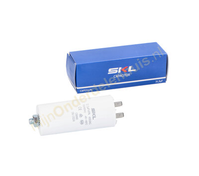 SKL condensator 31,5uF-450V met AMP-aansluiting