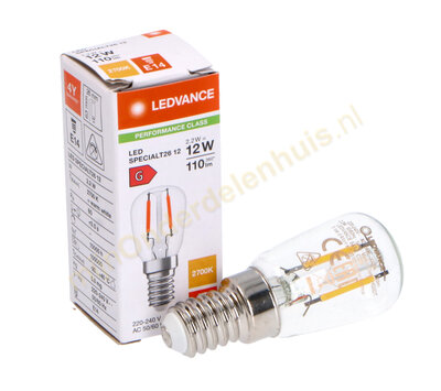 Osram LED koelkastlamp Special T26 2.2/12W E14 2700K helder