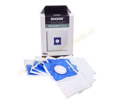 SQOON stofzuigerzakken voor Discounter
