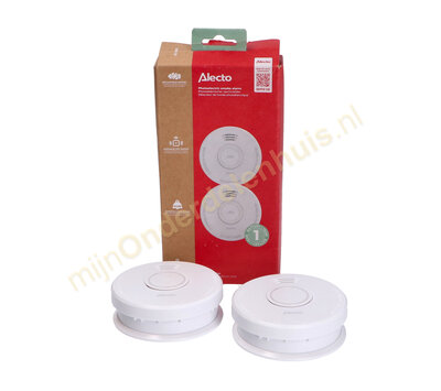 Alecto rookmelder met batterij SD110 2x