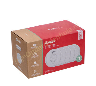 Alecto rookmelder met batterij SD110 4x
