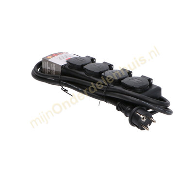 Brennenstuhl tafelcontactdoos 4-voudig zwart 1159960