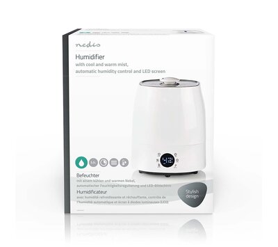 Nedis bevochtiger koele en warme mist HUMI120CWT