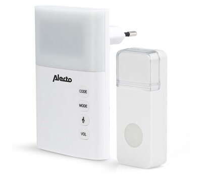 Alecto draadloze deurbel wit ADB-19
