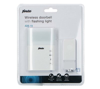 Alecto draadloze deurbel wit ADB-19