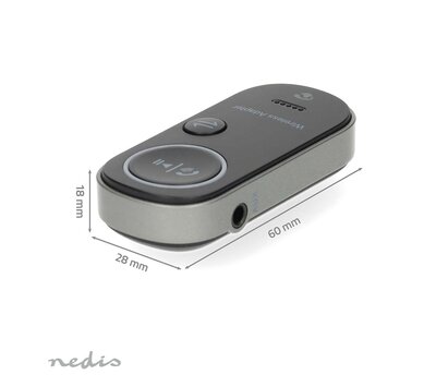 Nedis Bluetooth audiozender / -ontvanger 3.5 mm BTTC2500BK