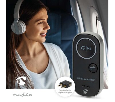 Nedis Bluetooth audiozender / -ontvanger 3.5 mm BTTC2500BK
