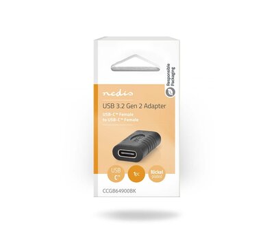 Nedis USB C adapter CCGB64900BK