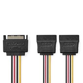 Nedis Nedis interne voedingskabel SATA - 2x  SATA 0.15m CCGB73190VA015