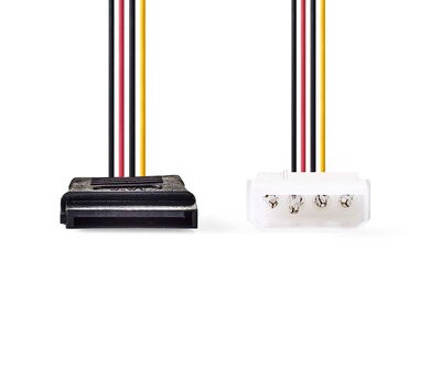 Nedis interne voedingskabel Molex - SATA 0.15m CCGB73500VA015
