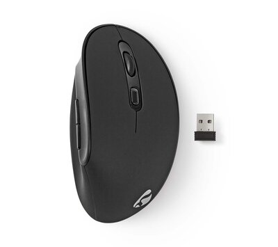 Nedis ergonomische muis ERGOMSWS100BK