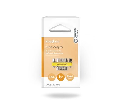 Nedis Seriële RS232 gender changer M/M