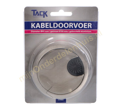Tack kabeldoorvoer Ø80/95mm geborsteld aluminium