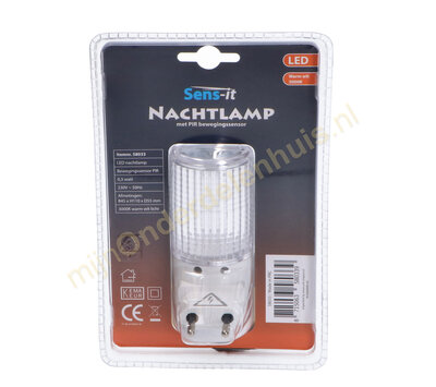 Sens-it LED nachtlamp met bewegingssensor