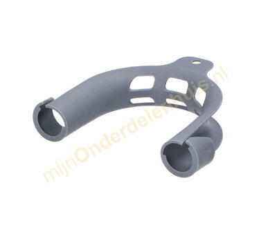 Beugel voor afvoerslang PVC grijs