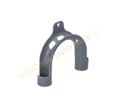 Beugel voor afvoerslang PVC grijs