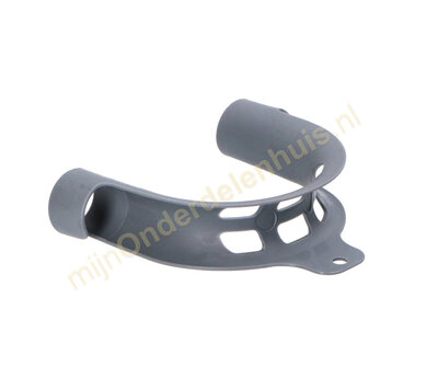 Beugel voor afvoerslang PVC grijs